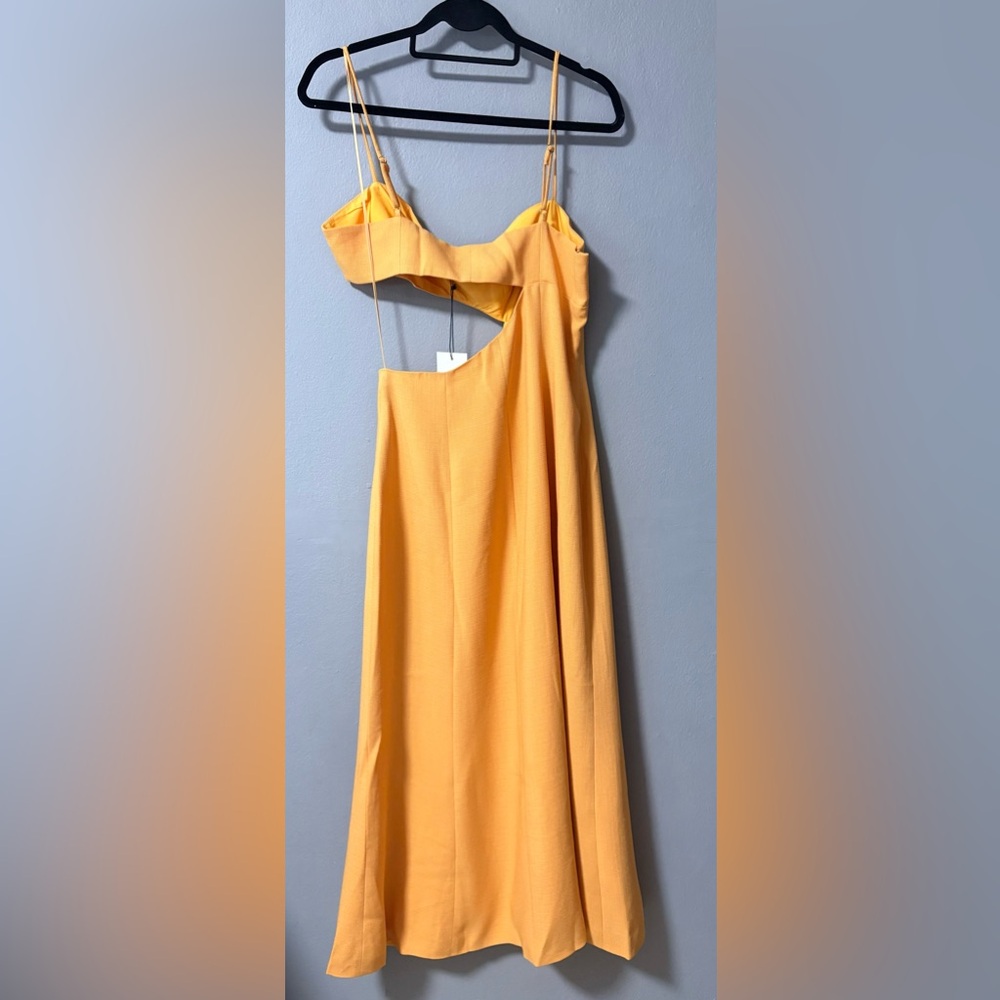 NWT ATOIR Laura Midi Dress with Cutouts in Mango Color. Size 8 - Picture 5 of 12